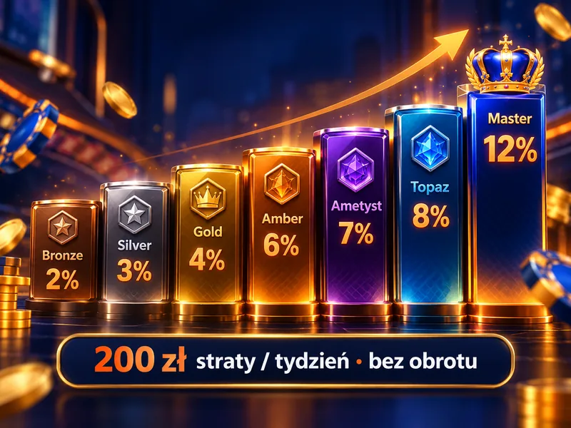 Royal Cashback Bison Casino: zwrot od 2% do 12% przegranej na slotach według poziomu