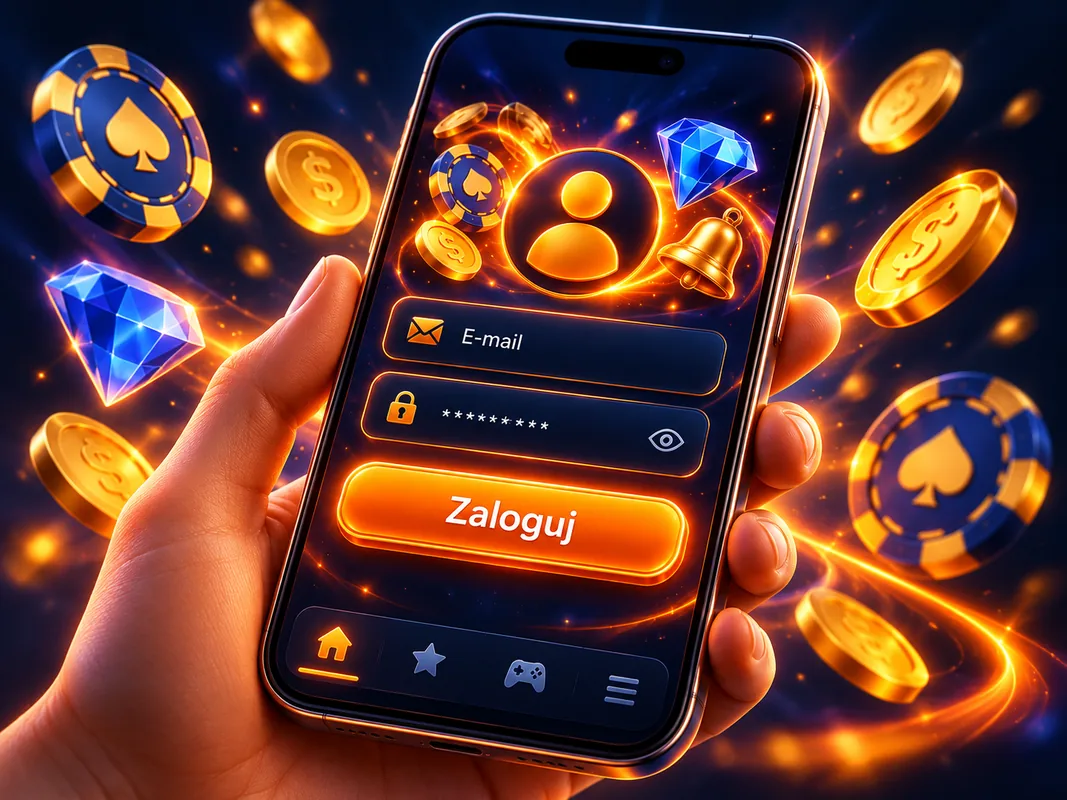 Bison Casino logowanie – okno logowania z polem e-mail i hasło na telefonie