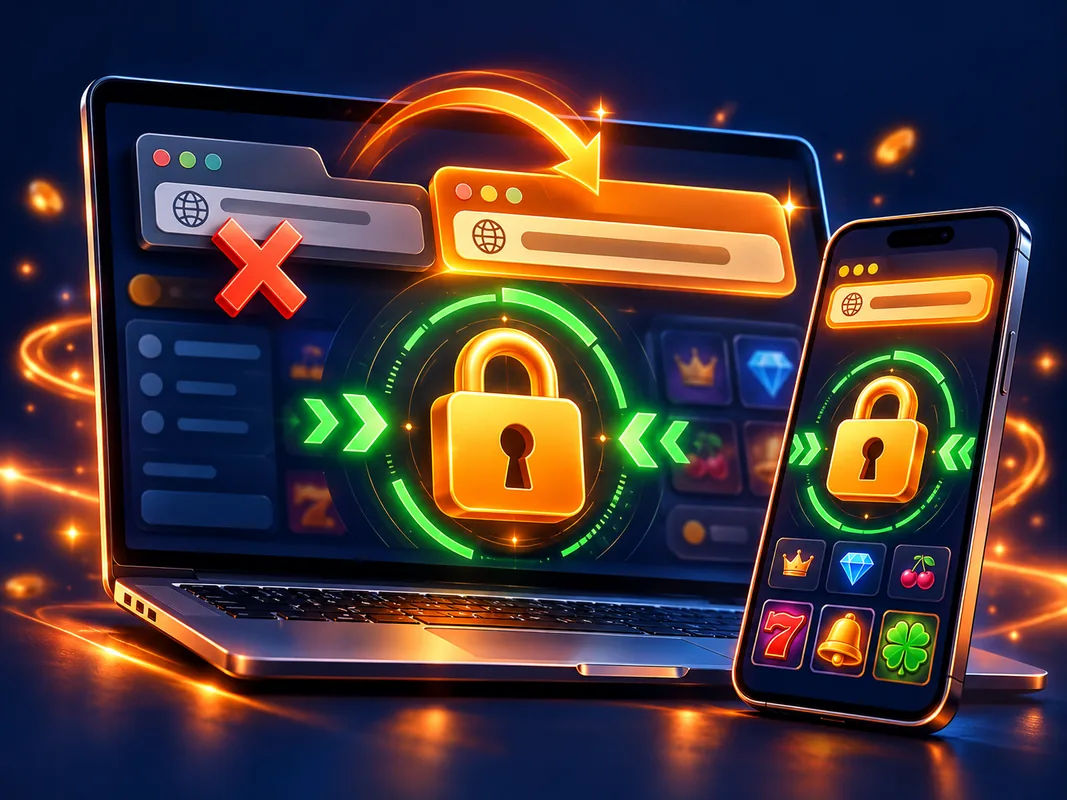 Bison Casino lustro – działający link otwarty na laptopie i telefonie